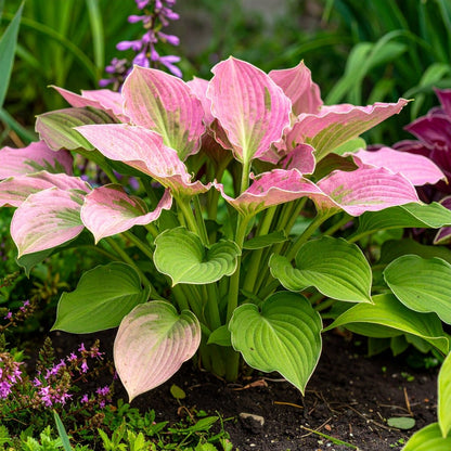 Vibrant Hosta Plantain Lily Variety Mix (Hosta ventricosa) - The Lush Leaf